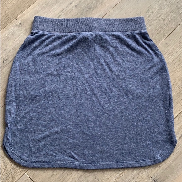 2/$25 Sonoma Jersey Heathered Blue Skirt Small - Picture 6 of 6